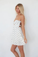 Savannah Polka Dot Twist Front Romper