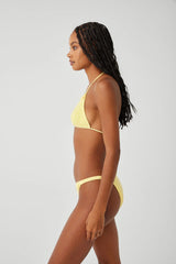 Tide Crochet Cheeky Bikini Bottom - Honey Butter