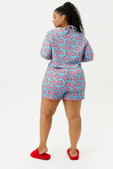 Fifi Terry High Waist Shorts - Blue Magic