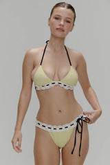 Lacey Micro Bikini Bottom - Lemon Dot