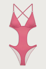 Cruise Monokini One Piece Swimsuit - Ladybug Gingham
