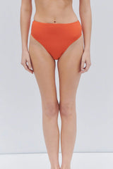 Jenna Plissé High Waist Bikini Bottom - Mango