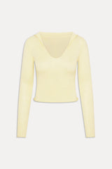 Sloane Knit Hoodie - Buttercream