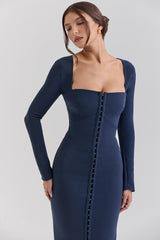 midnight bodycon maxi dress - sale