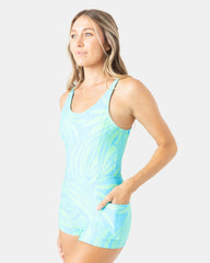 Bali Breaks One Piece Swim Romper