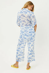 Bianca Low Rise Wide Leg Pant - Surfer Dude