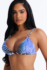 Sunny Days Hardware Fixed Triangle 2 Piece Bikini - Blue