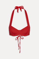 Fin Polka Dot Bikini Top - Spice Dot