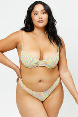 Maggie Underwire Terry Bikini Top - Lovers Stripe