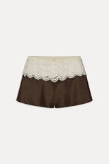 Rosie Silk Mini Shorts - Gift Wrap