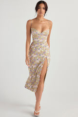 peony print  midi sundress