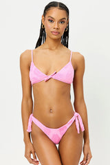 Wonderland Floral Terry Bikini Top - Flowerchild