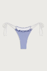 Divine Striped Skimpy Bikini Bottom - Ocean Stripe