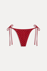 x JENNIE Mackenzie Shine Bikini Bottom - Spring Stripe