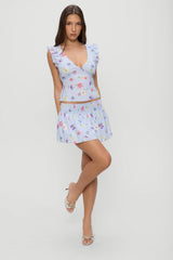 Clover Mini Skirt - Fresh Florals