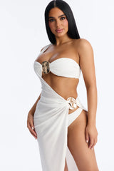 Liora Hardware 3 Piece Bikini Set - White