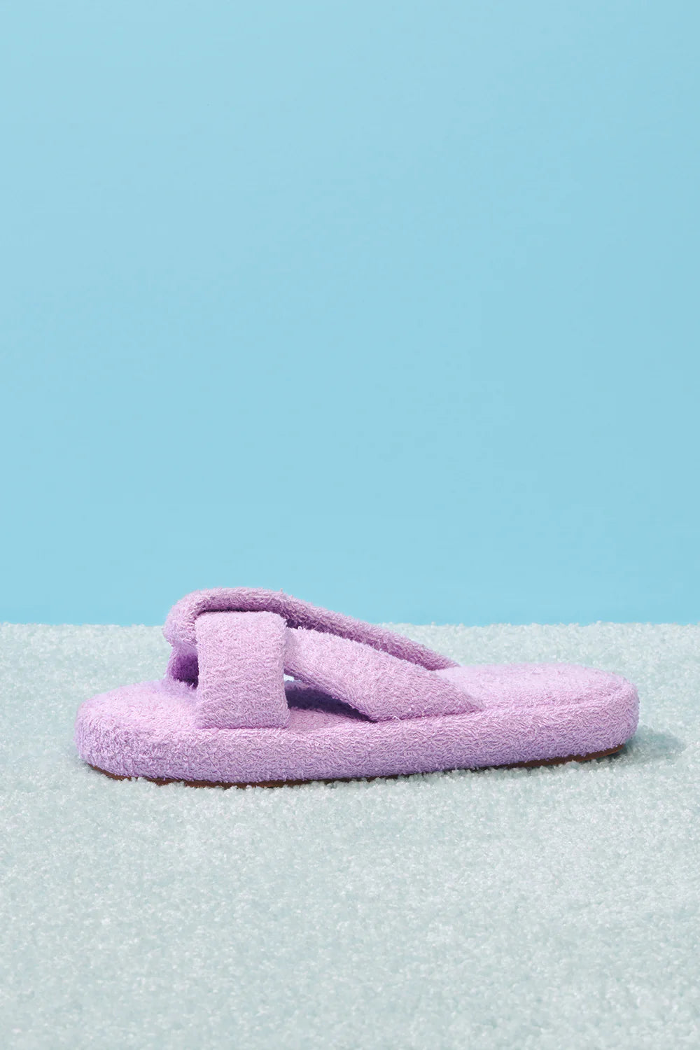 Juna Terry Slide Sandal - Lilac