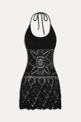 x JENNIE Gabriella Crochet Coverup - Black