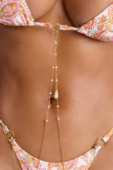 Mai Floral O-Ring Hardware Charm Adjustable 2 Piece Bikini - Pink/combo