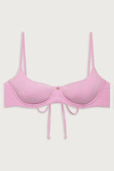 Cola Underwire Balconette Bikini Top - French Rose