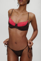 x BELLA HADID Divine Skimpy Bikini Bottom - Cocoa