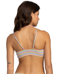Wavy Stripe Bralette Bikini Top
