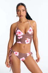 Over And Over 2 Piece Tankini - Brown/combo