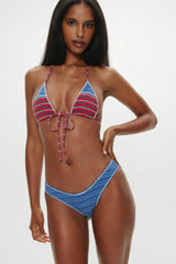 Catalina Full Coverage Bikini Bottom - Summer Stripe
