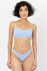 Waco Bralette Bikini Top - Baby Blue