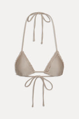 Nick Triangle Shine Bikini Top - Birthday Suit