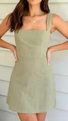Nadalia Mini Dress - Sage