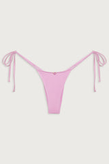 Divine Tie Side Skimpy Bikini Bottom - French Rose