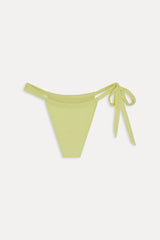 Kealy Tie Side Cheeky Bikini Bottom - Yellow Mojito