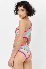 Cash Shine One Piece Swimsuit - Rainbow Swirl