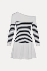 Boardwalk Off Shoulder Mini Dress - Ivory