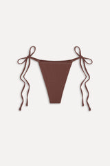 Tia Skimpy String Bikini Bottom - Brown Sugar