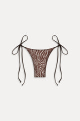 x Réalisation Par Divine Reversible Bikini Bottom - Python/Animal
