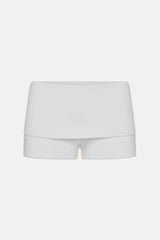x JENNIE Eva Cotton Mini Shorts - Optic White