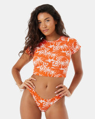 Vacay Vibes Crop Short Sleeve Rashguard