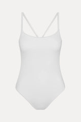x JENNIE Lotus One Piece Swimsuit - Optic White