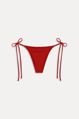 x JENNIE Mackenzie Beaded Bikini Bottom - Classic Red
