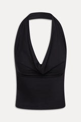 Jay Cowl Neck Top - Black