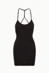 x JENNIE Carla Cotton Mini Dress - Black