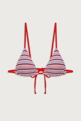 Lumia Terry Triangle Bikini Top - American Summer