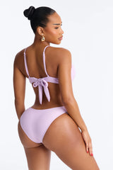 Coconut Life O-Ring Asymmetrical Side Out 1 Piece Swimsuit - Lavender