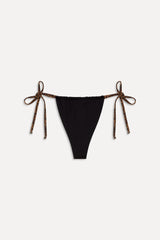 x BELLA HADID Tia Skimpy Bikini Bottom - Lucky Leopard