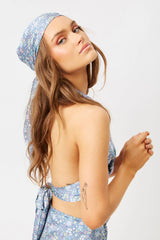 Heidi Silk Head Scarf - Springtime