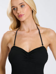 Tropic Crinkle Swimsuit in Black