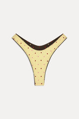 Full Moon Reversible Shine Bikini Bottom - Honey Bug