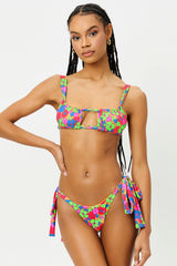 Willow Ruched Bikini Top - Groovy